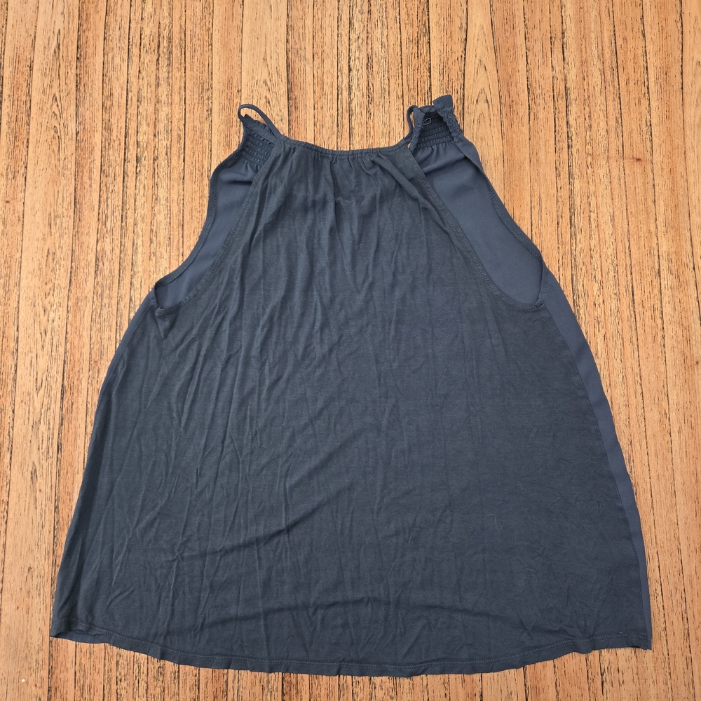 Loft Womens Small Blue Halter Top Sleeveless Blouse - Picture 7 of 8